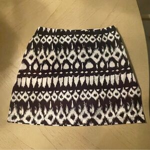 AW Golf by Allyson Whitmore black white Abstract print golf skort 10